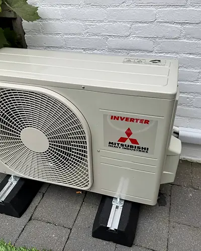 Airco in de woonkamer in Norg